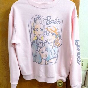 New Light Pink Barbie Graphic Sweatshirt